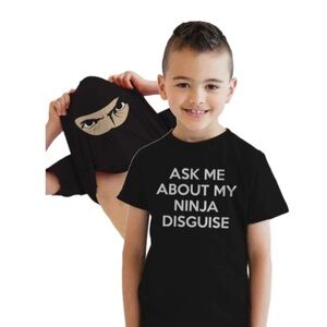 5 for $25 SALE 🎉  Black Ninja Disguise T-Shirt☀️